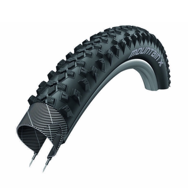 XLC MOUNTAIN X - MTB 700 x 45c Bike Tyres + Optional Tubes